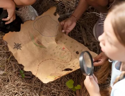 kostenlose Piraten-Schatzsuche für 3-6-jährige